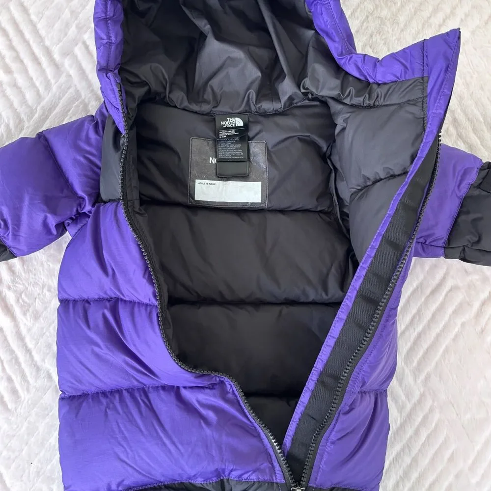 The North Face Baby 3-6M 1996 Retro Nuptse Down Bunting Purple Black Snowsuit